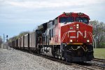 Empty coal train rolls north